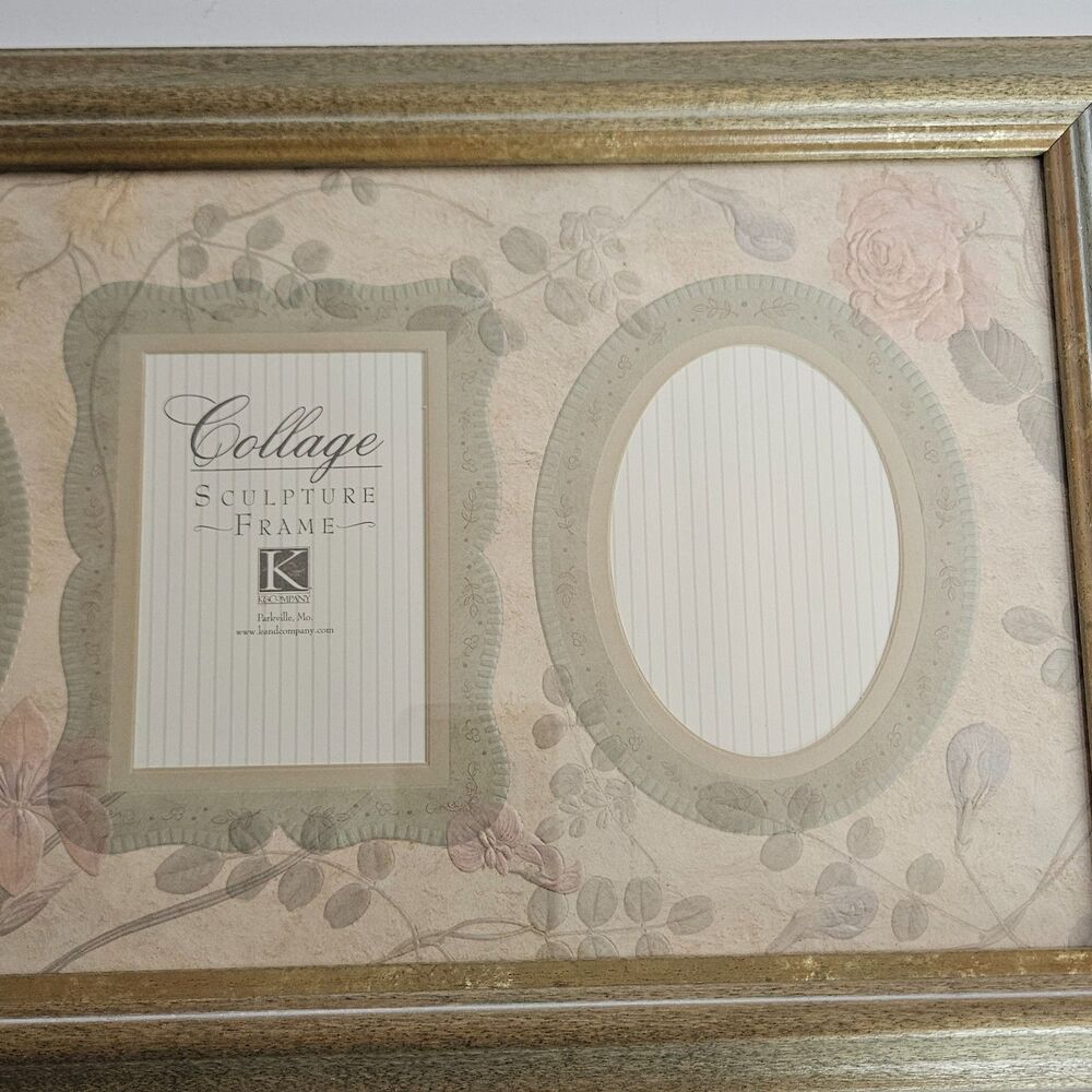 Share Collage Picture Frame K&Company 4 Opening Collage Wood Wall Hanging 22.25"